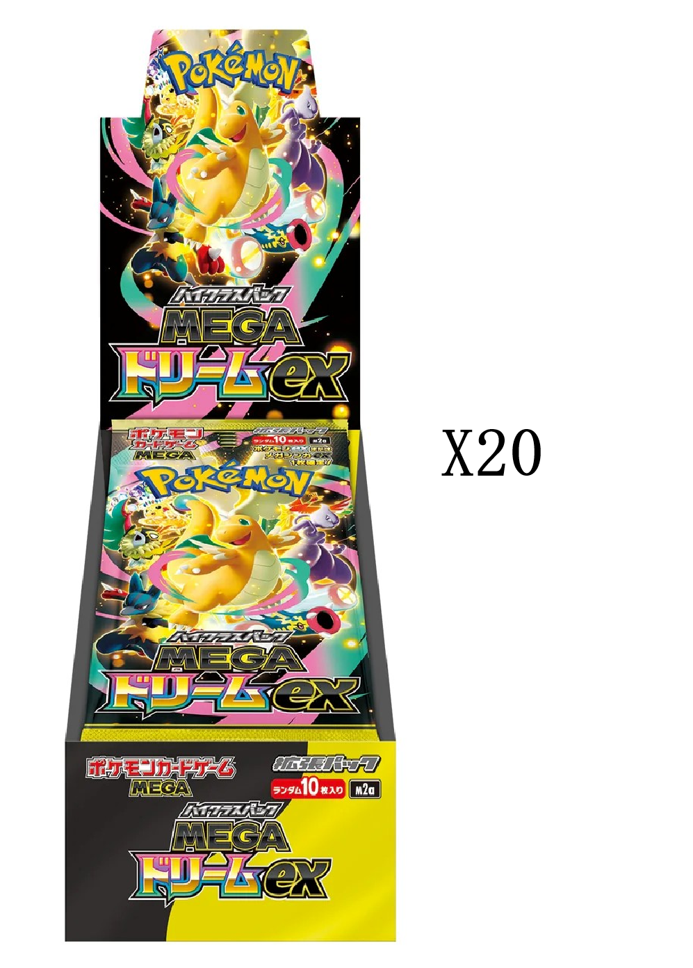 FORHÅNDSBESTILL Mega dream EX Booster Box CASE japansk