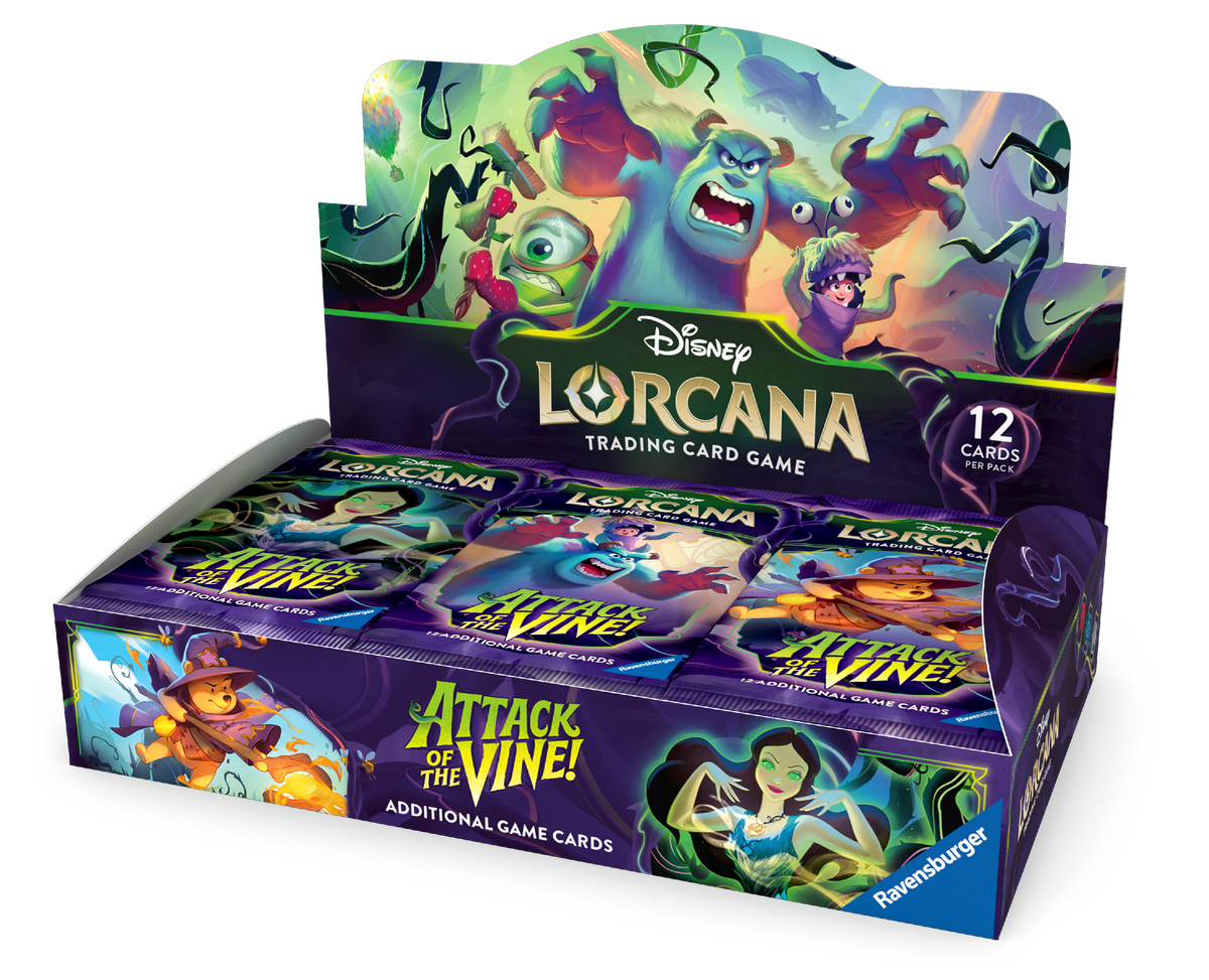 Disney Lorcana Attack of the Vine Booster Display