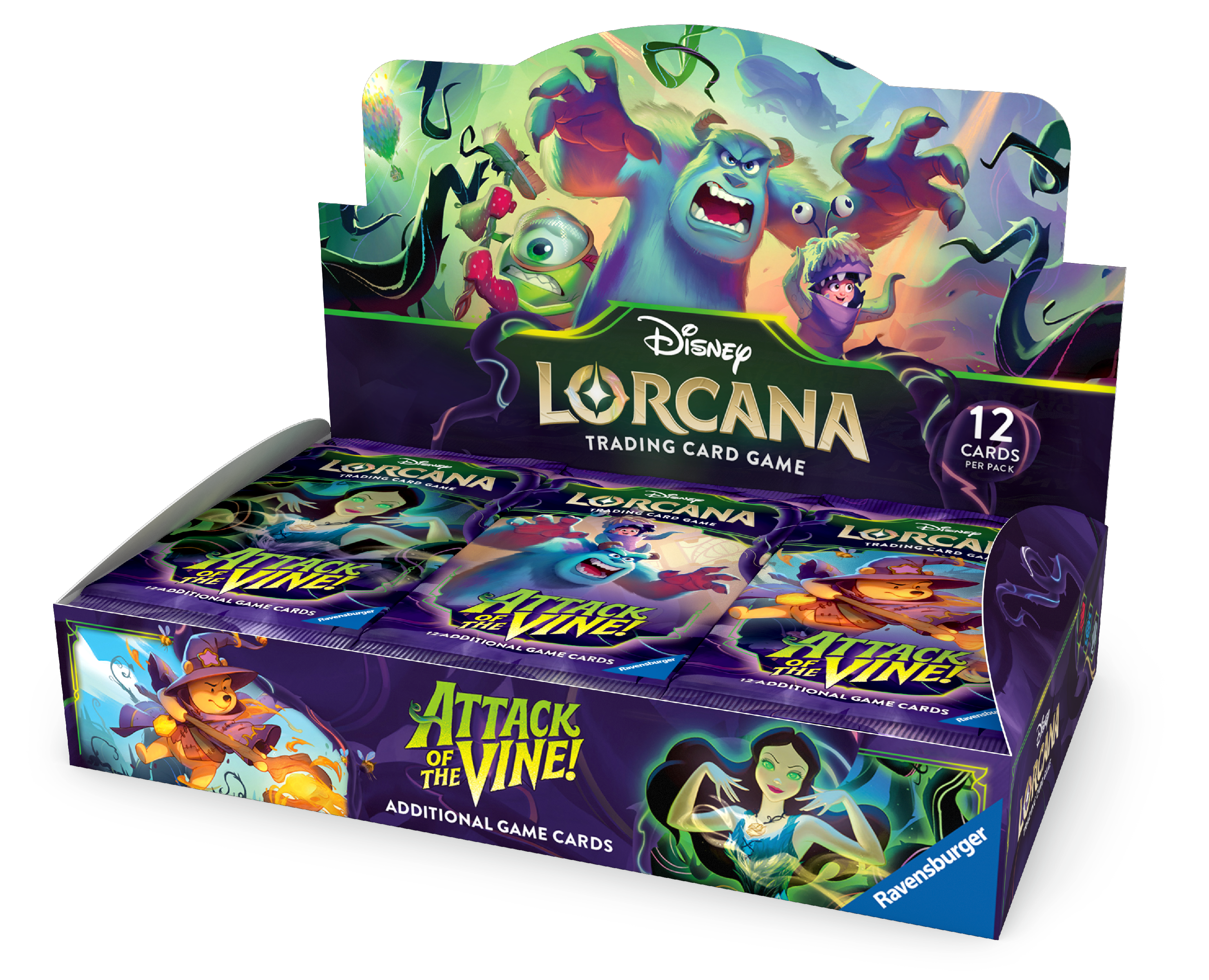 Disney Lorcana Attack of the Vine Booster Display