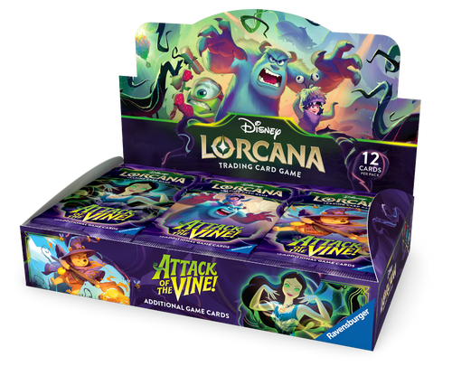 Disney Lorcana Attack of the Vine Booster Display