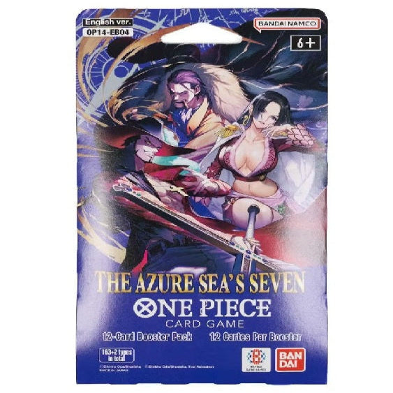 OP 14 The Azure Sea's Seven Sleeved Booster Pack Engelsk
