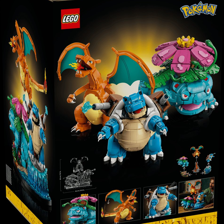 LEGO Pokémon Venusaur Charizard Blastoise 72153